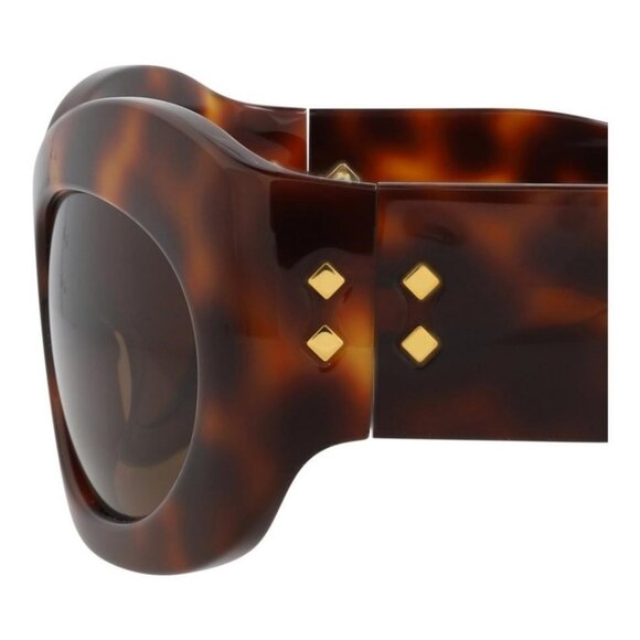 Gucci Unisex Shield/Wrap Havana Havana Brown Fashion Designer Eyewear - Picture 5 of 6